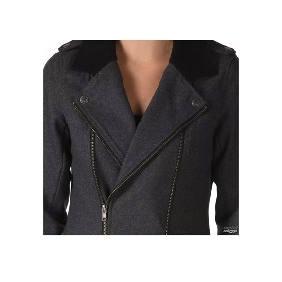 Vans WOMEN'S BIKE Jacket BLACK GREY PARKA Coat size S - Picture 2 of 8